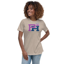 Load image into Gallery viewer, PH LOGO WOMANS TEE (PURPLE/NAVY)
